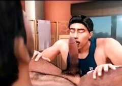 Married man enjoys a sensual rubdown