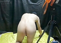 Being whipped by a large fan.