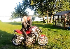 Slutty sweetheart rides bike and schlong - Dreamescapades