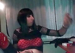 Me smoking and stroke my slutdick