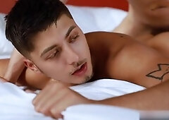 Angel Rivera and Zach Astor in a steamy amateur scene with some oral and anal fun