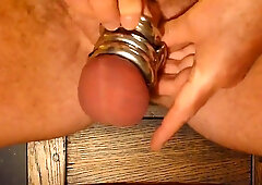 Putting on ball stretchers, a tutorial demonstration. 3