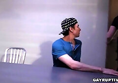 Jack Hunter And Nick Capra - Boyfriend Face Fucked By Border Officers Huge Cock!