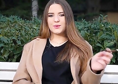 Russian Damsel Spends Her Lunch Break Smoking 1 Cigs