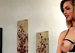 Bigtits ladyboy cutie anally fuckin' lover