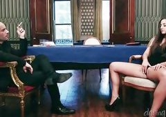 Nice Ass Brunette Badly Craves A Cock @ Casino Erotica