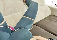ROPE SERVITUDE IMPOSED CLIMAX SPORTSWEAR FITNESS BEAUTY SADOMASOCHISM BOUND CUTIE ON THE DAYBED ROPE BOUND MELONS OUT GYM FITNESS OUTFIT LEGGINS LARGE