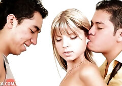 Mexicans bang Gina Gerson in her small butt!!!