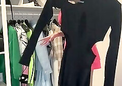 Adrianna Savu in all-black jumpsuit, well-prepped to fuck! Best XXX porn, gigantic