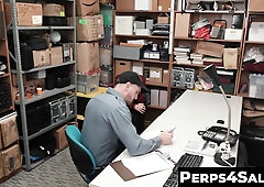 Perps4Sale.com - Slender twink thief seduces Hunk muscle guard for freedom