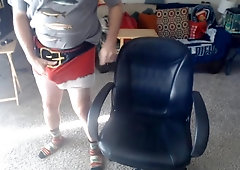 Pull Up Santa Boxer Shorts And Behand Masturbate With Pre-cum Have A Big Orgasm Cum In Toy