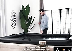 DREAM MASSAGE - Sexy Anal Bang During Massage With Cheerful Ending For This Fortunate Guy