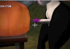 Lady embraced the meme... This babe drilled the pumpkin