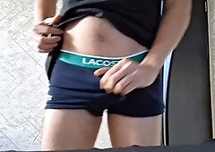 Hot guy jerking off, college boy, gay pov cum