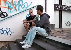 Gay Porn - Bareback Butt Licking