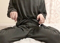 Guy gets his tight ass stuffed with a vibrator and cums hard