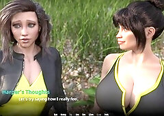 A day with hot brunette Harper experiencing her first time