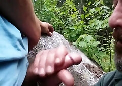 Elder Fellow Deep-throats Young Stiffy Outdoors