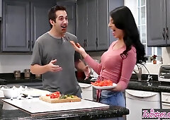 Food Fight Fuck With Gina Valentina And Donnie Rock