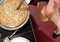 Shemale housewife fucks the chef