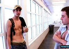 Hot Lads take turns on Popshot in wild anal action