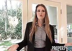 Propertysex boss Lady Ashley spurts by before my open palace to give me some selling tips