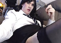 Mikaela with a tie