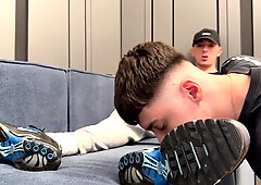 Bottom Sniffs Sweaty Socks And Gets A Creampie