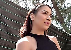 Pickedup Latina seduced into giving head and bendover sex