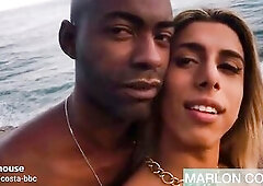 Banging on the Nudist Beach with My Trans Girlfriend