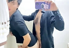 STRAIGHT STORELIFTER FUCKS TWINK IN BATHROOM