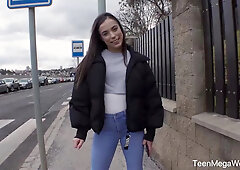 Opens Her Pussy Lips For A Passionate Fuck From Behind