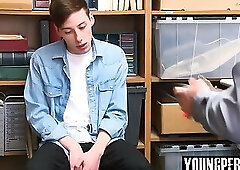 Straight teen threatened by LP Officer and anal fucked