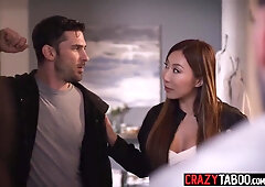 Resort Owner Fucked Busty Asian Teen 18+ After She Gave Him A Perfect Blowjob