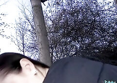 Public Agent - cute Ukrainian Student with great bazookas takes my weenie doggy style