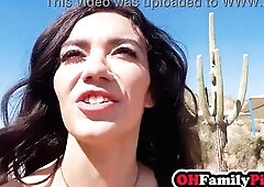 Hot teen drank large schlong and enjoyed coarse vagina banging