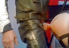 Fresh young guys in uniforms showing off their uncut goodies