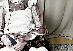 Teasing in chastity and diaper until I cum