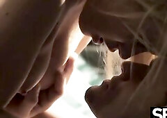 See this hawt hawt blond suck and bang her lover energetically