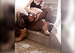 Bella has to show off and play somewhere where this babe might get caught. U know how horny that babe's... Headmistress Holly