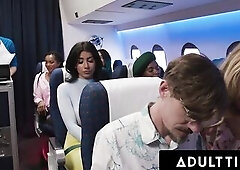 ADULT TIME - Jealous Cali Sweets Caught BFF Roxie Sinner With Trans FUTANARI Flight Attendant Alison Rey