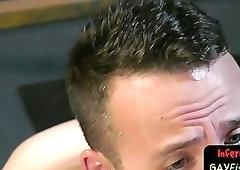 Inked up hunk getting erotically rimmed