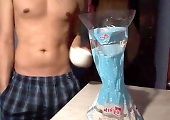 This morning I made condensed milk with bread