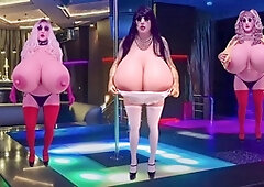 Huge tits shemale, big ass