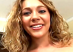 Blond gal oral bang five hard schlongs to one same throat cum