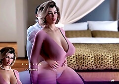 Time for some fun with big-boobed mommy in this visual novel