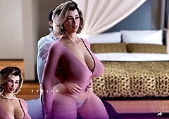 Time for some fun with big-boobed mommy in this visual novel