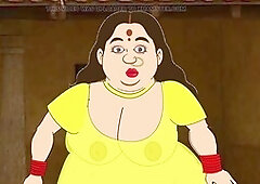 My curvy mom Vimla shows off her amazing body in a maxi dress