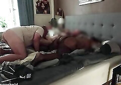 Cuckold Cleans Cum-Overspread Dick After Ally Bred My Black big beautiful woman Wife
