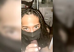 Tranny Gives StepBro Sloppy Oral-sex